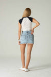 Stud Denim Skirt